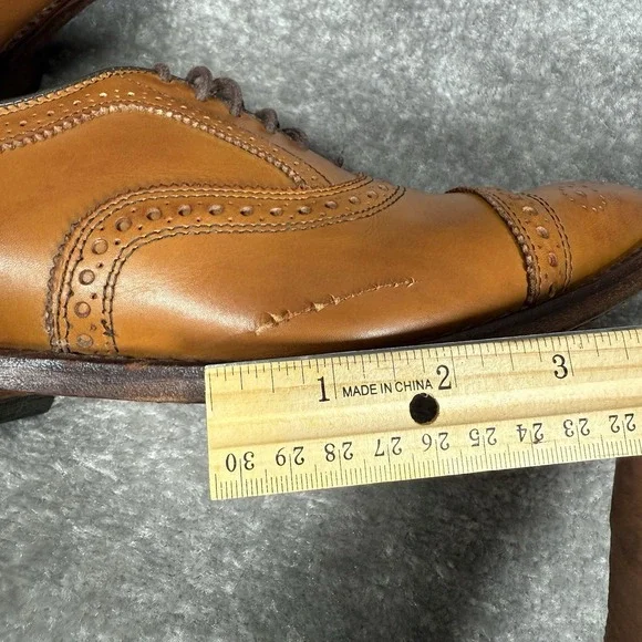 Allen Edmonds Shoes Men's 8D Walnut Brown‎ Strand Oxford Leather